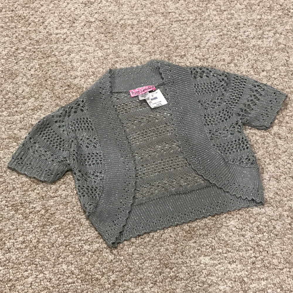 Beautiful Grey Crochet Jacket by Knit Minded